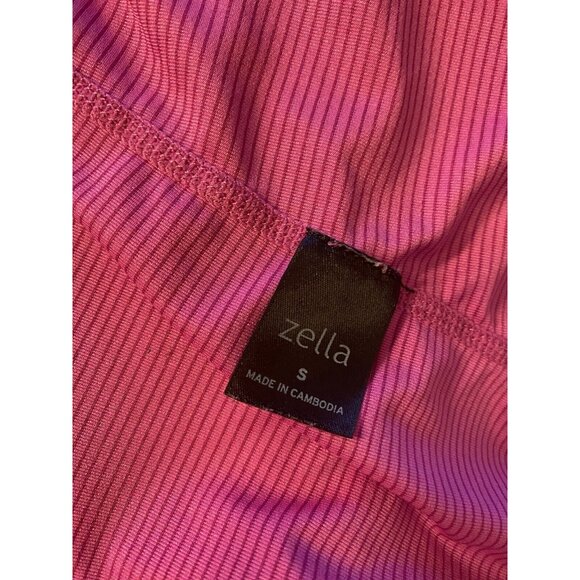 zella small 1/4 zip workout jersey with thumb holes Fitness shirt Activewear - Picture 5 of 9